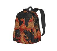 Red Winged Phoenix Sac à dos léger pour voyage, randonnée, trajets quotidiens d'affaires, sac à dos pour ordinateur portable rose pour homme et femme