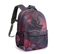 Red Wings Sac à dos de voyage Motif dragon rose 40,6 cm, 01, L, Décontracté