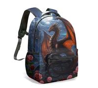 Red Wings Sac à dos de voyage Motif dragon rose 40,6 cm, 02, L, Décontracté