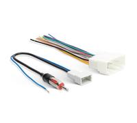 RED WOLF Faisceau de câblage radio + adaptateur de fil d'antenne compatible avec Honda Civic/CR-V/Odyssey/Accord/Pilot/1998-2008, Acura TL/RSX/RDX 1999-2006 pour installation stéréo du marché secondaire