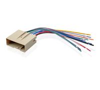 RED WOLF Faisceau de câblage stéréo de voiture compatible avec Ford 2003 et plus F150 Focus Explorer Lincoln MKX, Hyundai Sonata 2006-2008 Installation de rechange Lecteur CD Récepteur Câble