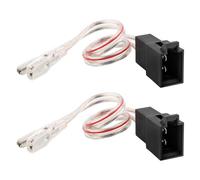 RED WOLF Lot de 2 adaptateurs de haut-parleur compatibles avec Opel Corsa Astra VW Golf 4 Renault Peugeot Boxer Fiat 500 Panda - Câble adaptateur pour haut-parleur de porte de voiture
