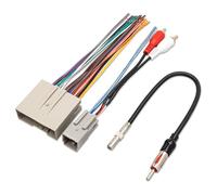 RED WOLF Pour Ford 2006-2012, Lincoln 2006-2010, Mercury 2006-2009 Véhicules de rechange stéréo Installation faisceau de câblage avec adaptateur RCA, adaptateur d'antenne radio