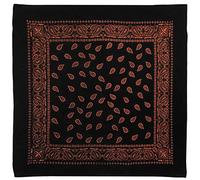 Red X Bandana unisexe XL Motif cachemire, terre cuite, taille unique