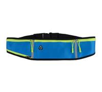 RED X Ceinture de course légère en néoprène avec support pour bouteille d'eau et écouteurs réglables, bleu, Taille unique, Ceinture de course
