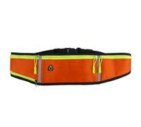 RED X Ceinture de course légère en néoprène avec support pour bouteille d'eau et écouteurs réglables, Orange, Taille unique, Ceinture de course