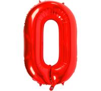 Red Xxl Balloon Birthday Decoration Balloon Number 0 Happy Birthday Party Decoration Kit Number Large Giant Wedding Age Air Helium Inflatable Boy Girl Child
