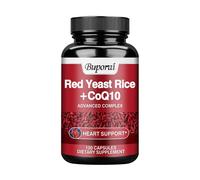 Red Yeast Rice + CoQ10 1300 mg (120 gélules) Complément alimentaire, cœur, circulation, système immunitaire, cholestérol, énergie