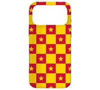 Red Yellow Geometric Star Square Vietnam Flag Pattern Coque pour iPhone 17 Pro Max