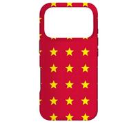 Red Yellow Grid Star Line Stripe China Flag Peking Pattern Coque pour iPhone 17 Pro
