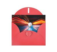 Red YYHWHJDE Carte de vœux avec image de ping-pong 15,2 x 10,2 cm avec effet nacré double face et encre respectueuse de l'environnement