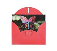 Red YYHWHJDE Carte de vœux avec image d'insectes étranges 15,2 x 10,2 cm avec effet nacré double face et encre respectueuse de l'environnement
