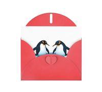 Red YYHWHJDE Carte de vœux avec imprimé pingouins dans l'océan 15,2 x 10,2 cm - Design tendance et unique pour diverses occasions