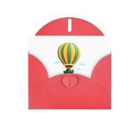 Red YYHWHJDE Carte de vœux imprimée cactus sur une montgolfière 15,2 x 10,2 cm - Design tendance et unique pour diverses occasions