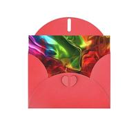 Red YYHWHJDE Carte de vœux Motif papillon Transparent 15,2 x 10,2 cm avec effet perle double face et encre respectueuse de l'environnement