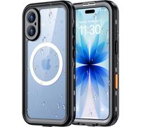 Red2Fire Coque étanche pour iPhone 17, protection d'écran et protection d'appareil photo intégrée] [compatible avec MagSafe] [Protection intégrale contre les chocs] [Étanchéité IP68] [Anti-poussière