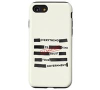 Redacted Everything is Fine Trust Your Government Political Coque pour iPhone SE (2020) / 7/8