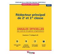 Rédacteur principal de 2e et 1re classe 2022 Examens professionnels d'avancement de grade et de promotion interne - CIG Petite Couronne - Documentation Francaise - broché - Scolaire / Universitaire