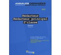 Rédacteur rédacteur principal 2eme classe 2017 concours n°78