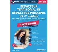 Rédacteur territorial - Rédacteur principal de 2e atégorie B - Concours 2026-2027) Concours externe - Concours interne - 3e concours - Marc Dalens - Studyrama Eds - broché - Scolaire / Univer