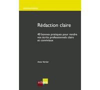 Rédaction claire - Vervier a. - Edi Pro - broché - Etude