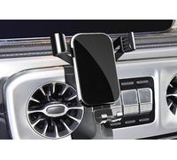 REDAEL Support Voiture Telephone pour Mercedes Benz G Class/G Class AMG 2019-2023, Support Portable Téléphone Voiture,Support Telephone Voiture,360° Rotation Souple Pièces Automobiles,A Black