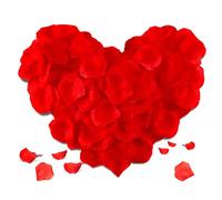 Redamancy 1200 Pièces Pétales de Rose Artificielles, Pétale de Rose Rouge, Pétales en Soie de Rose Rouges pour Décoration de Mariage, Saint Valentin, Fête, Anniversaire-Pétales de Fleur Eternelle