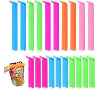 Redamancy 20PCS Alimentaire D'étanchéité Clips, 7.5/11cm Plusieurs Couleurs Fermeture Sachet Alimentaire, Clip Fermeture Cuisine Réutilisable, pour Emballage Cuisine Bonbons Snack