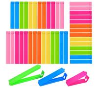 Redamancy 40 Pcs Pince Sachet Alimentaire, 7cm, 9cm, 11cm Plusieurs Couleurs Fermeture Sachet Alimentaire, Plusieurs Couleurs Pince Alimentaire Cuisine pour Emballage Cuisine Bonbons Snack