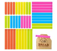 Redamancy 40 Pièces Pince Sachet Alimentaire, 7/11 cm Fermeture Sachet Alimentaire, Plusieurs Couleurs Pince Alimentaire Cuisine pour Emballage Cuisine Bonbons Snack