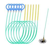 Redamancy 6 Pièces(90 cm) Vidange Hair Remover Clog, Outil de Débouchage d'évier, Deboucheur Canalisation Brosse, Outil de Débouchage de Canalisations pour Tuyauterie égouts, Lavabo, Baignoire, Cuisin