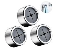 Redamancy Accroche Torchon, 3 Pièces Porte Torchon, Accroche Torchons Adhesif, ABS Rond Porte Torchon Cuisine, Aucun Perçage Requis, pour Salle De Bain, Armoire Et Placard