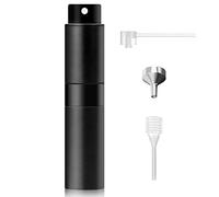 Redamancy Atomiseur Parfum, 8ml Atomiseur de Parfum Rechargeable, Mini Vaporisateur Voyage, Recharge Spray Flacon de Parfum, Femme Homme Portable pour Voyage et Vacances(Noir)