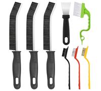 Redamancy Brosse de Nettoyage des Interstices, 8 Pcs Brosses de Nettoyage Multifonctionnelle, Brosse Nettoyage pour Cuisinière, Grattoirs, pour Cuisine, Salle de Bain, Rainure Fenetre