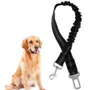 Redamancy Ceinture Chien Voiture, 1 Pièces Harnais, Ceinture Securite avec Absorption des Chocs et Mousqueton pour Tout Type de Voiture pour Tous Les Chiens et Chats
