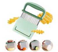 Redamancy Couteau Ondulé à Frites, Coupe Patate, Coupe-Frites Inoxydable, Trancheur à Vague Enfants pour Les Frites pour légumes, Fruits, Salade, Couteau Ondulé