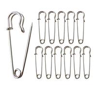 Redamancy Grandes Épingles à Nourrice, 12 Pcs Grosse Épingle de Sûreté, 63 mm Épingles à Nourrice Extra Larges, Épingles de Kilt, Épingles de Sûreté pour Kilt, Couverture, Tricot, Travaux Manuels