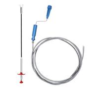 Redamancy Lot de 2 Furet Déboucheur Canalisation Professionnel 3m & 0,6m à 4 Griffes, Déboucheur Canalisation Plomberie, Spirale de Nettoyage de Canalisations, Pour WC, Évier, Canalisation