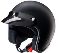 Redbike RB-710, casque jet XS Noir Mat Noir Mat