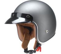 Redbike RB-756 Titanium, casque à jet XS Argent Argent