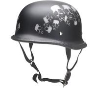 Redbike RK 305 Skull Oldtimer Casque Jet, noir, taille L pour homme