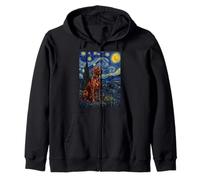 Redbone Chien Coonhound Van Gogh Nuit étoilée Sweat à Capuche