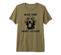 Redbone Coonhound Chien Oreilles énormes Pire auditeur T-Shirt Haut de Gamme