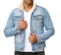 Redbridge Blouson pour Homme Veste en Jean Denim Bleu L