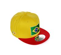 Redbridge Casquette Snapback Basecap Baseball Cap Brésil Jaune Vert 100% Coton