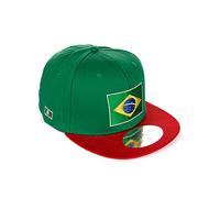 Redbridge Casquette Snapback Basecap Baseball Cap Brésil Jaune Vert 100% Coton