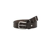 Redbridge Ceinture en cuir véritable pour homme avec rivets, ceinture cloutée en cuir véritable, marron, 90
