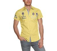 Redbridge - Chemise casual Homme - Red Bridge Men's Shirt R-2122 - Jaune (Yellow) - FR : Medium (Taille fabricant : Medium)
