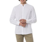 Redbridge Chemise Classique Sans Col Manches Longues Tunique En Lin 100% Coton