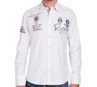 Redbridge Chemise Homme Décontractée Régulier Fit Manches Longues R-Style Brodé